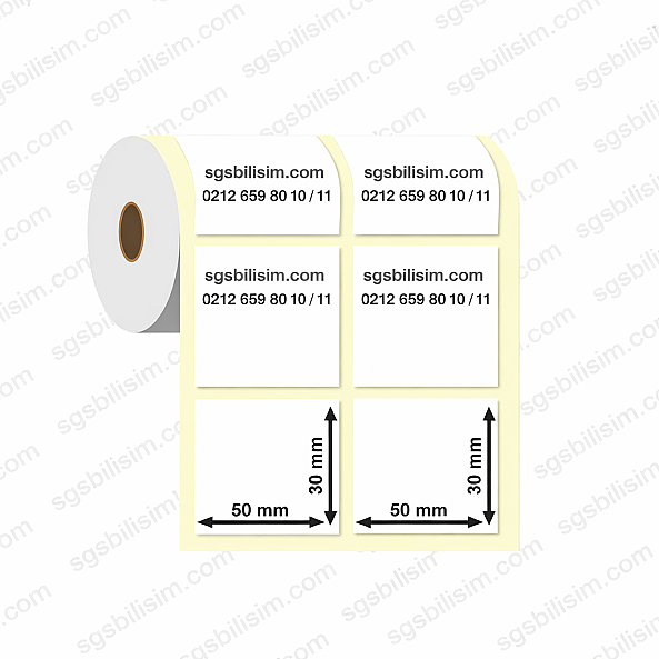 50mm x 30mm 2'li Ayrık Fastyre Etiket (Sticker) - 1