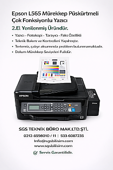 EPSON L565 MÜREKKEP TANKLI YAZICI /Tam dolu mürekkepli