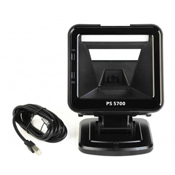 PERKON PS5700 2D KAREKOD KABLOLU USB MASAÜSTÜ BARKOD OKUYUCU+AYAKLI - 1