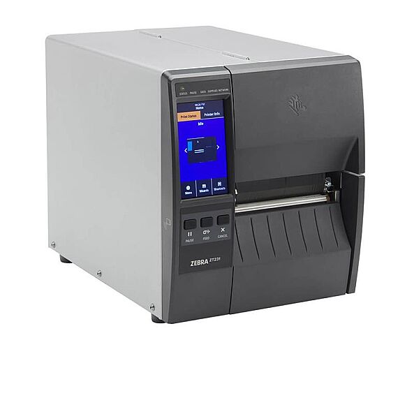 ZEBRA ZT231 (ZT23142-T0E000FZ) 203DPI TERMAL TRANSFER USB+SERİ+ETHERNET METAL KASA END. BARKOD YAZICI (RİBONLU KULLANIM) - 1